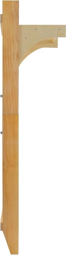 VidaXL Wandklimrek 80x55x220 Cm Hout 4 VidaXL Wandklimrek 80x55x220 Cm Hout - Afbeelding 4