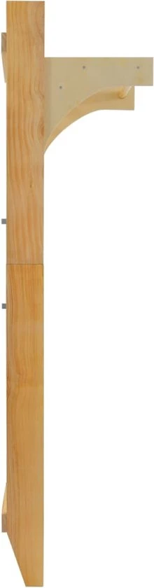 VidaXL Wandklimrek 80x55x220 Cm Hout 4 VidaXL Wandklimrek 80x55x220 Cm Hout - Afbeelding 4