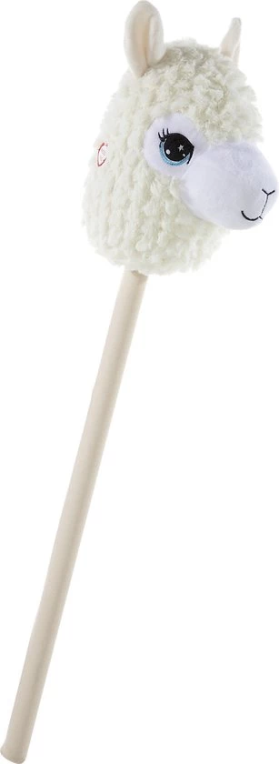 Merkloos Pluche Lama / Alpaca Stokpaardje Creme 74 Cm - Speelgoed Lama / Alpaca Stokpaardjes Met Houten Stok 1 Merkloos Pluche Lama / Alpaca Stokpaardje Creme 74 Cm - Speelgoed Lama / Alpaca Stokpaardjes Met Houten Stok