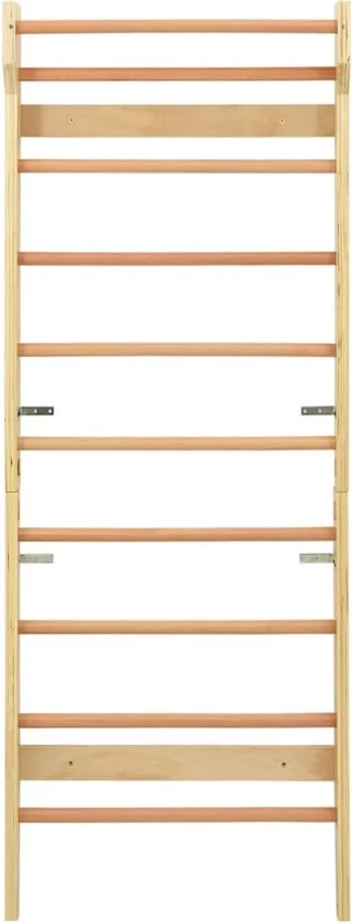 VidaXL Wandklimrek 80x15,8x195 Cm Hout 5 VidaXL Wandklimrek 80x15,8x195 Cm Hout - Afbeelding 5