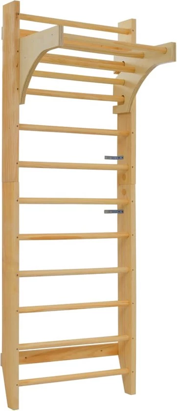 VidaXL Wandklimrek 80x55x220 Cm Hout 5 VidaXL Wandklimrek 80x55x220 Cm Hout - Afbeelding 5