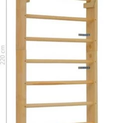 VidaXL Wandklimrek 80x55x220 Cm Hout 20 VidaXL Wandklimrek 80x55x220 Cm Hout -babygyms Winkel 381x840