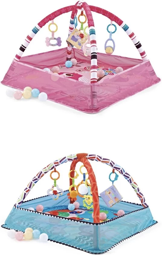 Easy Life Babygym - Speelkleed - Speeltapijt - Baby Speelgoed - Roze 2 Easy Life Babygym - Speelkleed - Speeltapijt - Baby Speelgoed - Roze - Afbeelding 2