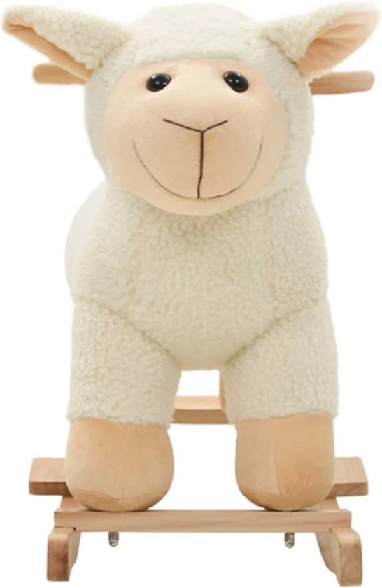 VidaXL Hobbeldier Schaap 78x34x58 Cm Pluche Wit 4 VidaXL Hobbeldier Schaap 78x34x58 Cm Pluche Wit - Afbeelding 4