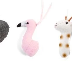 Childhome Baby Gym Dierenkoppen - Vilt - Set Van 4