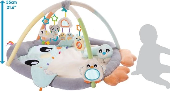 Playgro Snuggle Me Penguin Tummy Time Gym - Babygym Met Buikligkussen - Speelkleed - Speeltapijt 9 Playgro Snuggle Me Penguin Tummy Time Gym - Babygym Met Buikligkussen - Speelkleed - Speeltapijt - Afbeelding 9