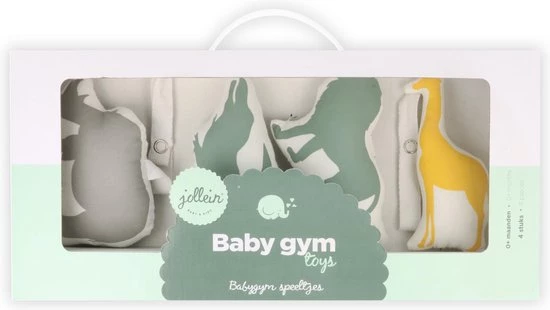Jollein Babygym Speeltjes - Safari - 4 Stuks 2 Jollein Babygym Speeltjes - Safari - 4 Stuks - Afbeelding 2