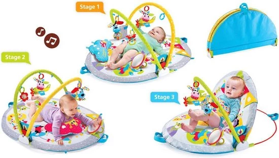 Yookidoo Baby Speelkleed Babysitter Gymotion Lay To Sit-Up Play Met Bogen 6 Yookidoo Baby Speelkleed Babysitter Gymotion Lay To Sit-Up Play Met Bogen - Afbeelding 6