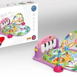 FDBW Speelmat Interactief – Baby Speelkleed - Paars – Jungle – 50x40x10cm