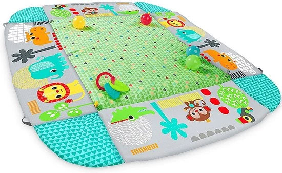 Babygym, Baby Cadeau - Jongen & Meisje, Dierenvriendjes Speelmat, Interactief Speelgoed – Multikleuren 4 Babygym, Baby Cadeau - Jongen & Meisje, Dierenvriendjes Speelmat, Interactief Speelgoed – Multikleuren - Afbeelding 4