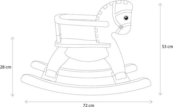 Bandits & Angels Houten Hobbelpaard Met Beugel 6 Bandits & Angels Houten Hobbelpaard Met Beugel - Afbeelding 6