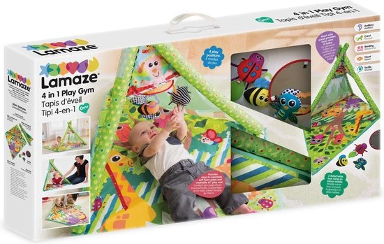 Lamaze 4-in-1 Speelgym Teepee Tent 2 Lamaze 4-in-1 Speelgym Teepee Tent - Afbeelding 2