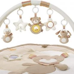 Babygym, Baby Cadeau - Jongen & Meisje, Dierenvriendjes Speelmat, Interactief Speelgoed - Multikleuren. -babygyms Winkel 550x361 3