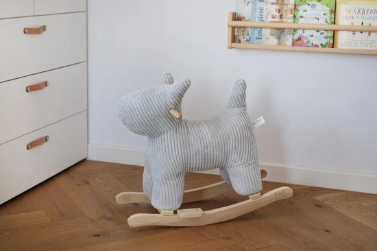 Label Label Hond Grijs Hobbeldier LLRT-23169 2 Label Label Hond Grijs Hobbeldier LLRT-23169 - Afbeelding 2