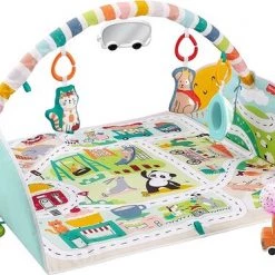 Babygym, Baby Cadeau - Jongen & Meisje, Dierenvriendjes Speelmat, Interactief Speelgoed – Multikleuren