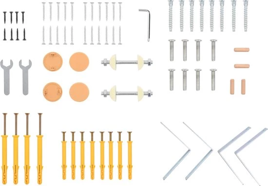 VidaXL Wandklimrek 80x55x220 Cm Hout 11 VidaXL Wandklimrek 80x55x220 Cm Hout - Afbeelding 11