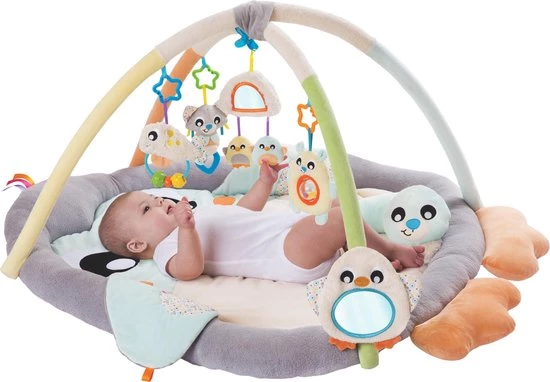 Playgro Snuggle Me Penguin Tummy Time Gym - Babygym Met Buikligkussen - Speelkleed - Speeltapijt 11 Playgro Snuggle Me Penguin Tummy Time Gym - Babygym Met Buikligkussen - Speelkleed - Speeltapijt - Afbeelding 11