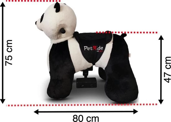 Petride By Rollzone Panda Elektrisch Rijdend Dier 9 Petride By Rollzone Panda Elektrisch Rijdend Dier - Afbeelding 9