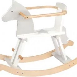 Goki Hobbelpaard Junior Hout 78 Cm Wit/grijs -babygyms Winkel 550x399 8