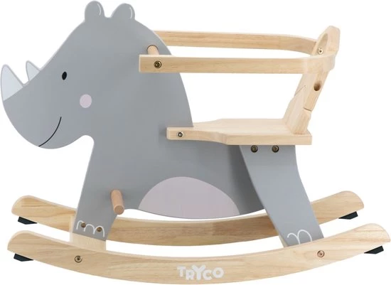 Tryco Neushoorn Houten Hobbeldier TR-353010 1 Tryco Neushoorn Houten Hobbeldier TR-353010