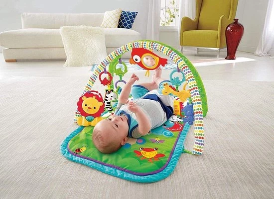 Fisher-Price 3-In-1 Musical Rainforest Activity Gym 5 Fisher-Price 3-In-1 Musical Rainforest Activity Gym - Afbeelding 5