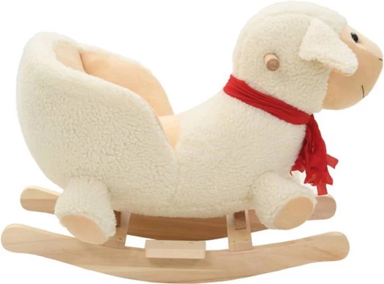 VidaXL Hobbeldier Schaap Met Rugleuning 60x32x50 Cm Pluche Wit 4 VidaXL Hobbeldier Schaap Met Rugleuning 60x32x50 Cm Pluche Wit - Afbeelding 4
