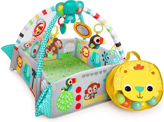Babygym, Baby Cadeau - Jongen & Meisje, Dierenvriendjes Speelmat, Interactief Speelgoed – Multikleuren 1 Babygym, Baby Cadeau - Jongen & Meisje, Dierenvriendjes Speelmat, Interactief Speelgoed – Multikleuren