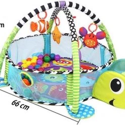 Toddly Eyzo Schildpadden Speelmat - Verstelbaar Speelkleed Met Ballenbak -babygyms Winkel 550x411