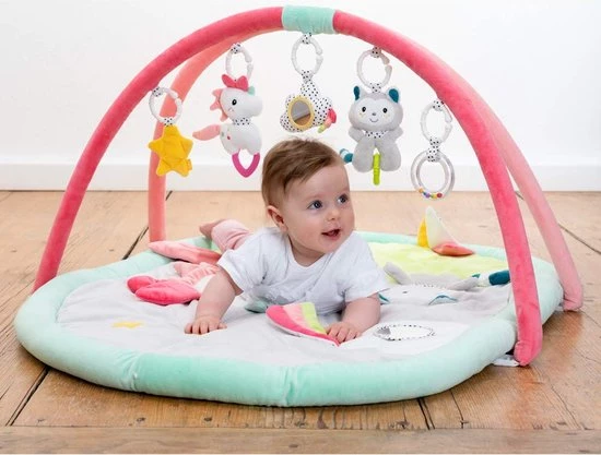 Babygym, Baby Cadeau - Jongen & Meisje, Dierenvriendjes Speelmat, Interactief Speelgoed - Multikleuren. 2 Babygym, Baby Cadeau - Jongen & Meisje, Dierenvriendjes Speelmat, Interactief Speelgoed - Multikleuren. - Afbeelding 2