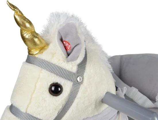 Infantastic GoodVibes - Hobbelpaard Voor Baby En Kind - Schommelpaard Silver Unicorn - Stevige Constructie - Knuffelzacht Met Geluidseffecten - Eenhoorn Grijs 10 Infantastic GoodVibes - Hobbelpaard Voor Baby En Kind - Schommelpaard Silver Unicorn - Stevige Constructie - Knuffelzacht Met Geluidseffecten - Eenhoorn Grijs - Afbeelding 10