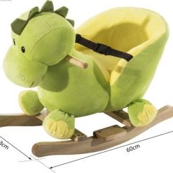 Merkloos Hobbeldraak Gemaakt Van Polar Fleece - Hobbelpaard - Hobbeldier -babygyms Winkel 550x419 8