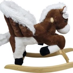 Playwood Pluche Hobbelpaard Steigerend Schommelpaard Met Geluid -babygyms Winkel 550x421 10