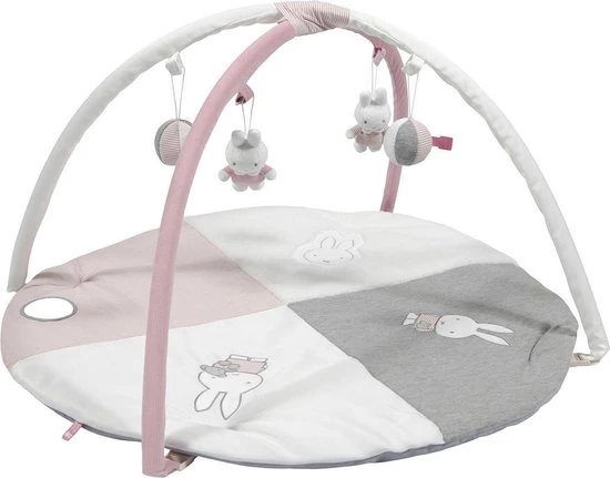 Nijntje Speelkleed Met Boog Pink Baby Rib 1 Nijntje Speelkleed Met Boog Pink Baby Rib