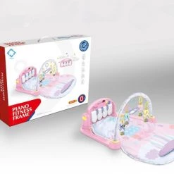 FDBW Interactief Speelkleed – Roze | Baby Speelmat Gym – 50 X 45 X 10 Cm | Speelkleed Met Boog | Baby Speelkleed – Beertjes