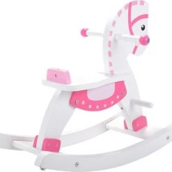 Bandits & Angels Houten Hobbelpaard Met Beugel Wit - Roze 17 Bandits & Angels Houten Hobbelpaard Met Beugel Wit - Roze -babygyms Winkel 550x447 5