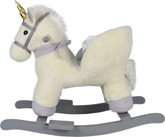 Infantastic GoodVibes - Hobbelpaard Voor Baby En Kind - Schommelpaard Silver Unicorn - Stevige Constructie - Knuffelzacht Met Geluidseffecten - Eenhoorn Grijs 4 Infantastic GoodVibes - Hobbelpaard Voor Baby En Kind - Schommelpaard Silver Unicorn - Stevige Constructie - Knuffelzacht Met Geluidseffecten - Eenhoorn Grijs - Afbeelding 4
