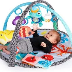 Babygym, Baby Cadeau - Jongen & Meisje, Dierenvriendjes Speelmat, Interactief Speelgoed - Multikleuren.