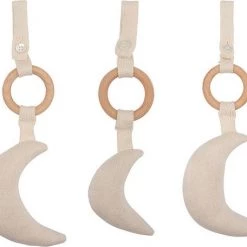 Little Indians Babygymspeeltjes Maan Junior Katoen Beige 3-delig