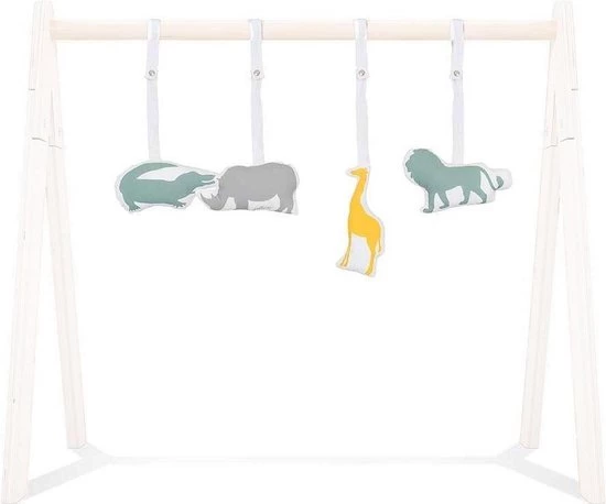 Jollein Babygym Speeltjes - Safari - 4 Stuks 4 Jollein Babygym Speeltjes - Safari - 4 Stuks - Afbeelding 4