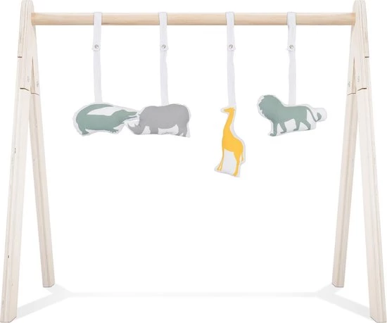 Jollein Babygym Speeltjes - Safari - 4 Stuks 1 Jollein Babygym Speeltjes - Safari - 4 Stuks