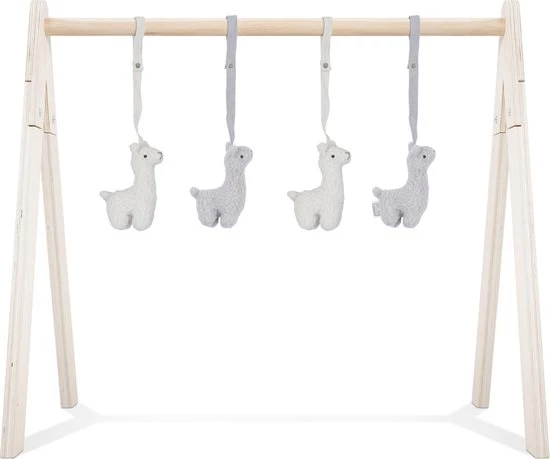 Jollein Babygym Speeltjes - Lama - 4 Stuks 1 Jollein Babygym Speeltjes - Lama - 4 Stuks