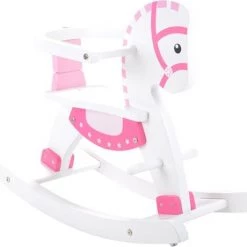 Bandits & Angels Houten Hobbelpaard Met Beugel Wit - Roze 16 Bandits & Angels Houten Hobbelpaard Met Beugel Wit - Roze -babygyms Winkel 550x460 7
