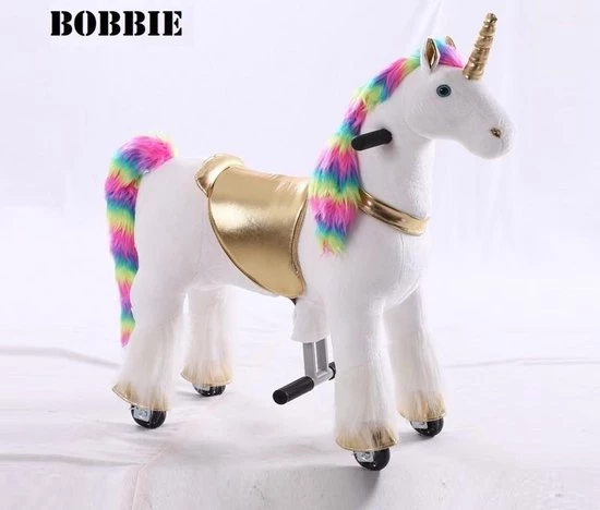 Kids-Horse Rijdend Speelgoed Unicorn - Bobbie TB-2020S - Regenboog 1 Kids-Horse Rijdend Speelgoed Unicorn - Bobbie TB-2020S - Regenboog