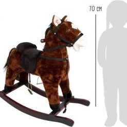 Small Foot Company Small Foot Hobbelpaard Junior 74 X 30 Cm Plunche/staal/hout Bruin -babygyms Winkel 550x469 11