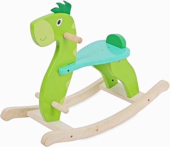 Mentari Houten Hobbeldier Draak Afneembare Zitje 2 Mentari Houten Hobbeldier Draak Afneembare Zitje - Afbeelding 2