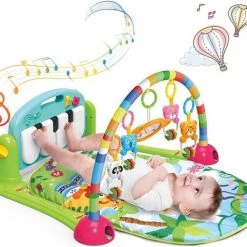 Babygym, Baby Cadeau - Jongen & Meisje, Dierenvriendjes Speelmat, Interactief Speelgoed – Multikleuren