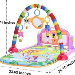 Babygym, Baby Cadeau - Jongen & Meisje, Dierenvriendjes Speelmat, Interactief Speelgoed - Multikleuren. 5 Babygym, Baby Cadeau - Jongen & Meisje, Dierenvriendjes Speelmat, Interactief Speelgoed - Multikleuren. -babygyms Winkel 550x480 5