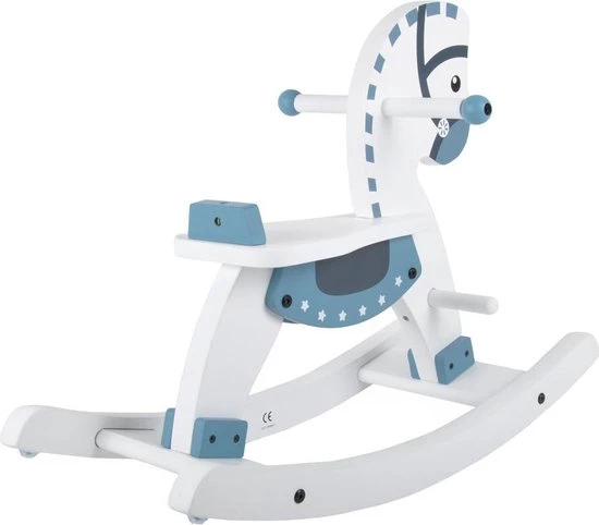 Bandits & Angels Houten Hobbelpaard Met Beugel Wit - Grijs 6 Bandits & Angels Houten Hobbelpaard Met Beugel Wit - Grijs - Afbeelding 6