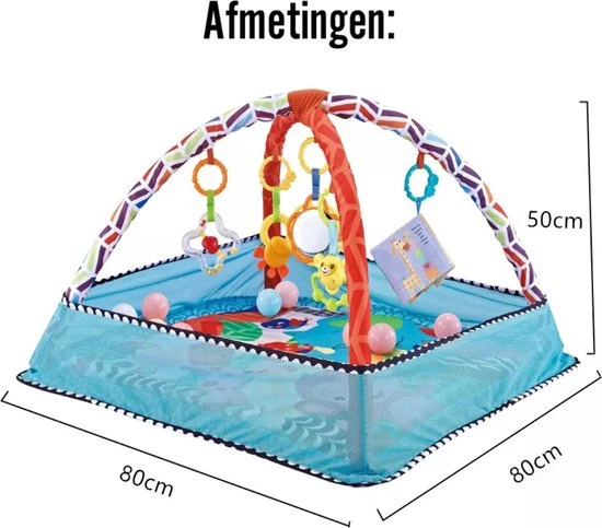 Easy Life Babygym - Speelkleed - Speeltapijt - Baby Speelgoed - Grijs 6 Easy Life Babygym - Speelkleed - Speeltapijt - Baby Speelgoed - Grijs - Afbeelding 6