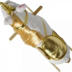 Infantastic GoodVibes - Hobbelpaard Voor Kinderen - Schommelpaard Unicorn - Stevige Constructie - Knuffelzacht Met Geluidseffecten - Gouden Eenhoorn -babygyms Winkel 550x484 10